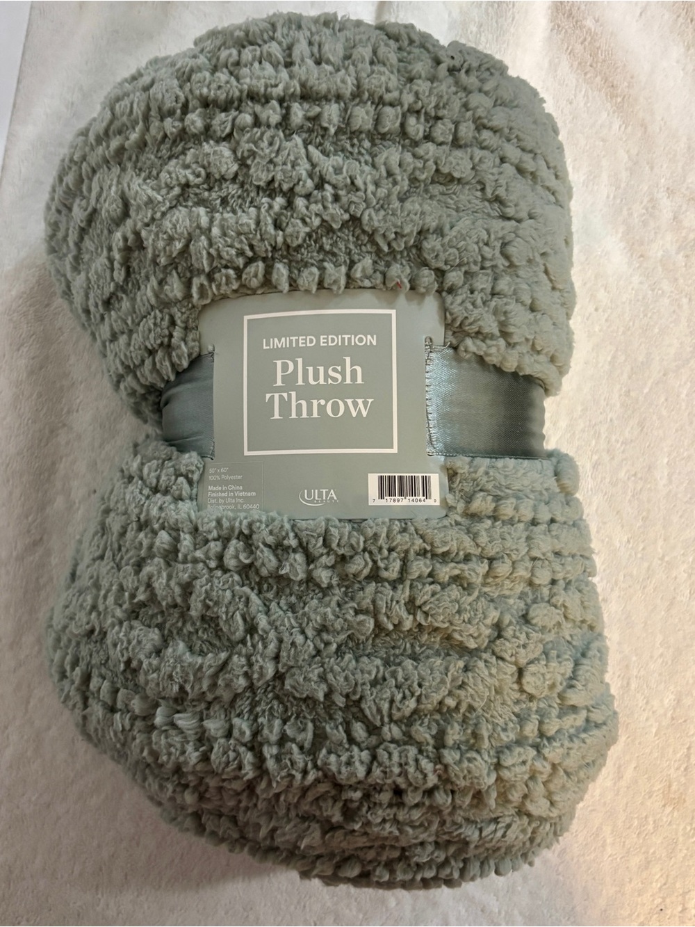 Ulta Beauty Plush Throw - Soft Sage